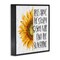 Stupell Industries Find Sunshine Motivational Sunflower Framed Giclee Art